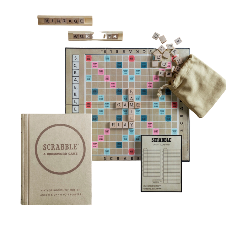 Scrabble Vintage Bookshelf Edition Board Game
