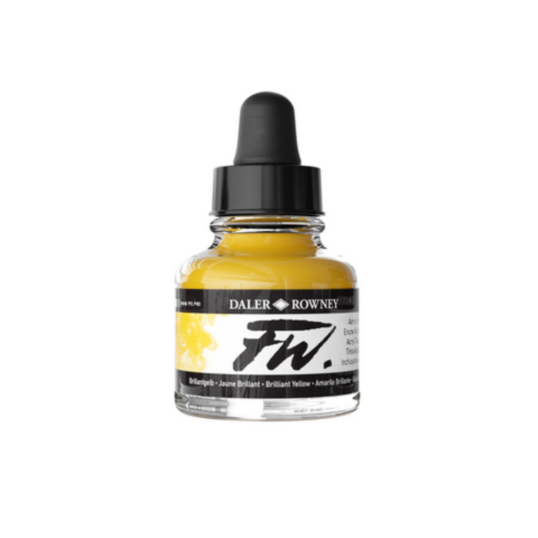 FW Liquid Acrylic Ink 1oz - Brilliant Yellow