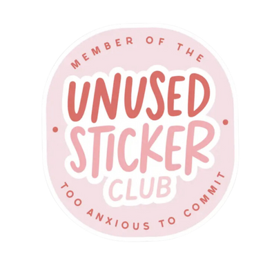 Unused Sticker Club Sticker