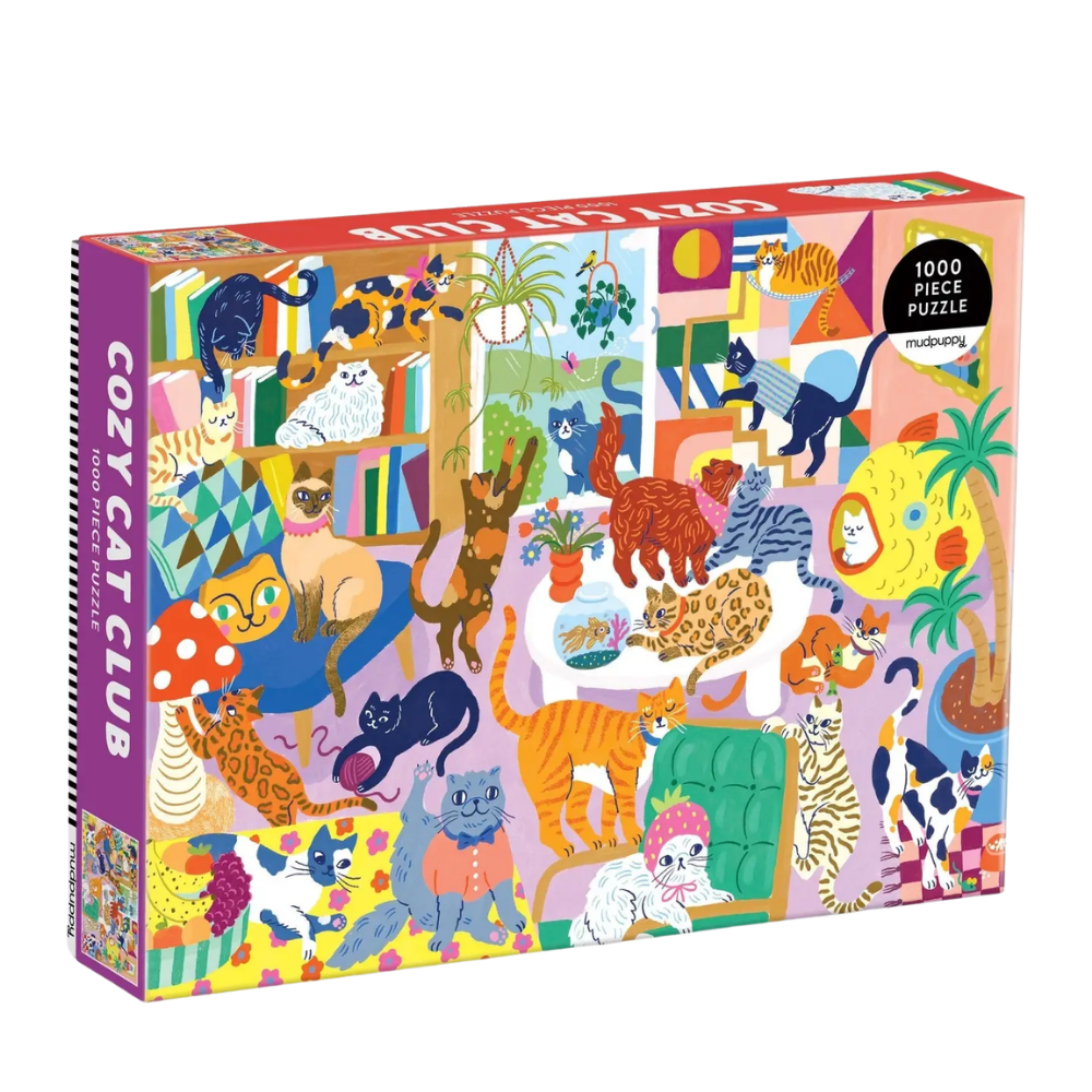 Cozy Cat Club 1000 Piece Family Puzzle