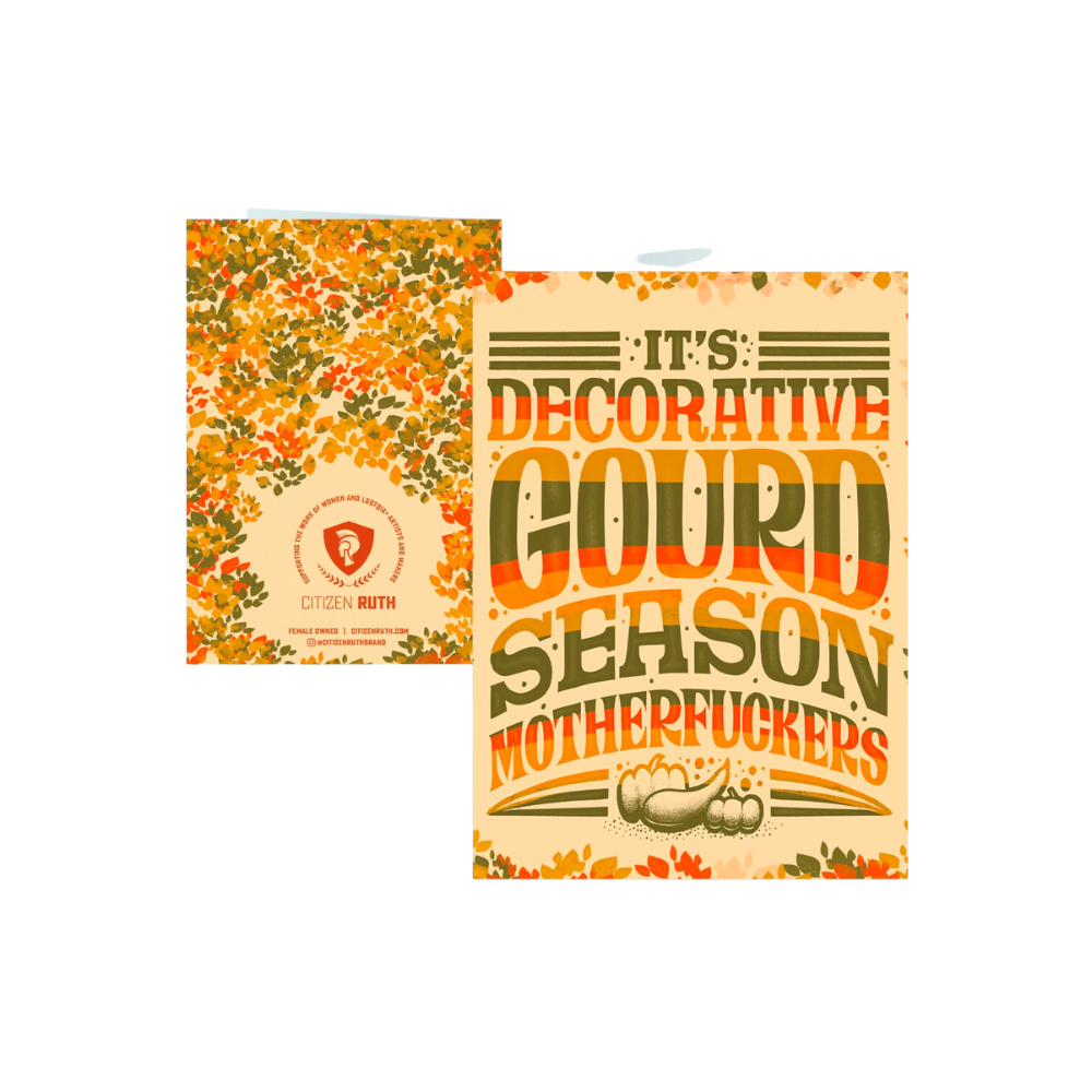 Decorative Gourd Season Card