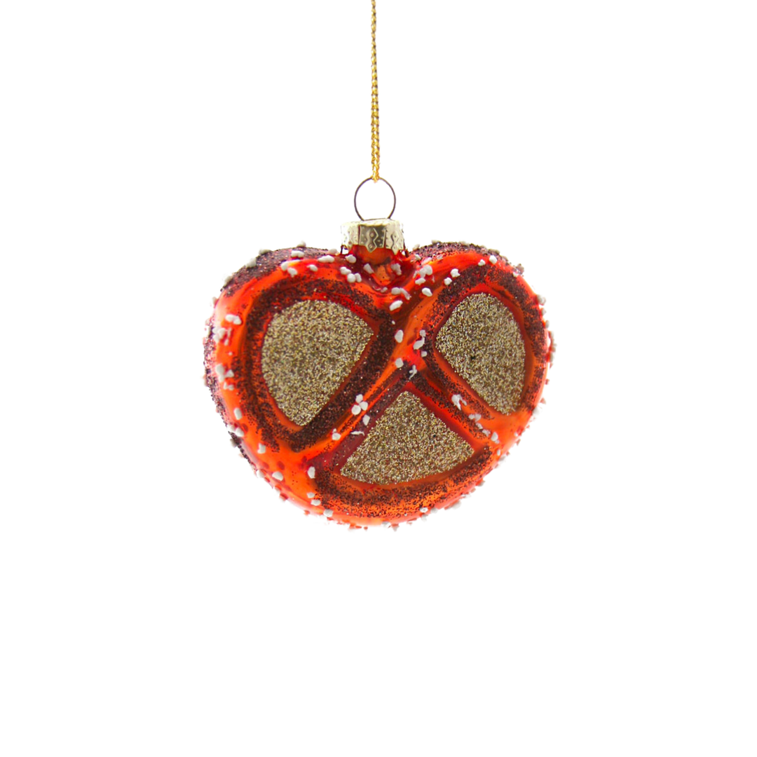 Glittery Pretzel Ornament