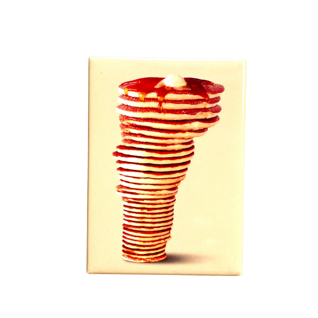 Vermont-Shaped Pancake Stack Rectangle Magnet
