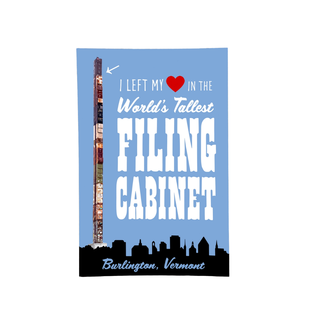World's Tallest Filing Cabinet (Vermont) Postcard