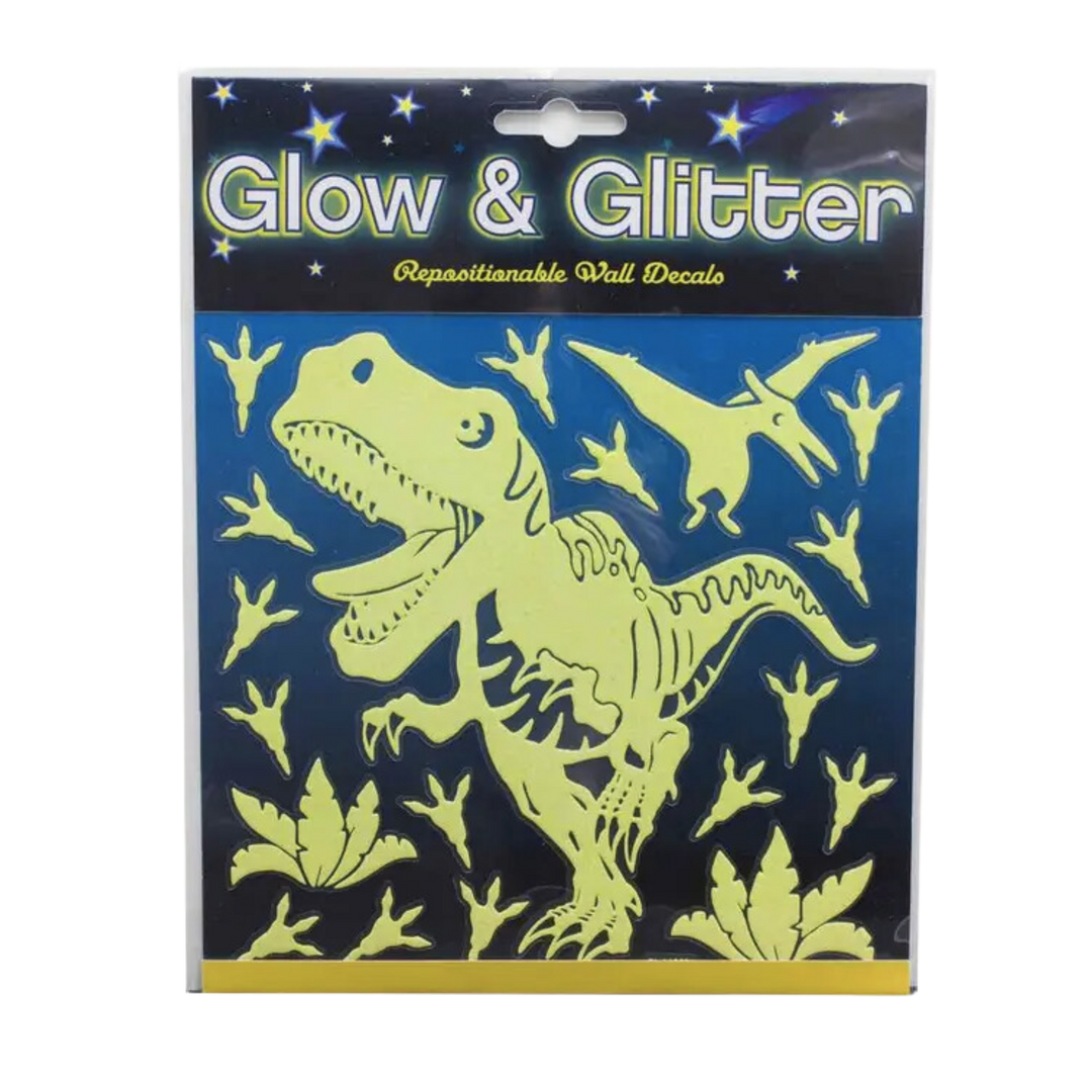 Dinosaur Glow & Glitter Decals