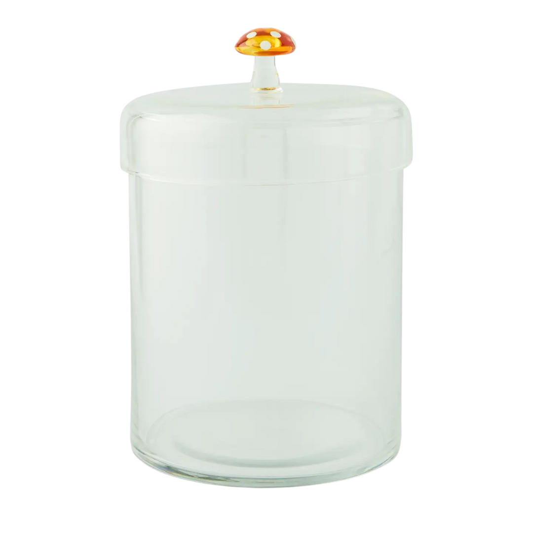 44oz Glass Canister w/ Glass Mushroom Lid