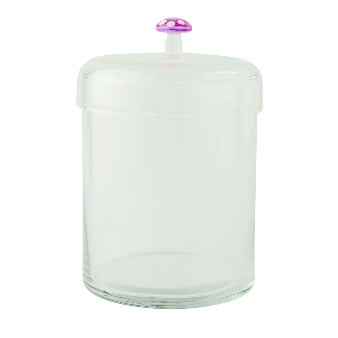 44oz Glass Canister w/ Glass Mushroom Lid