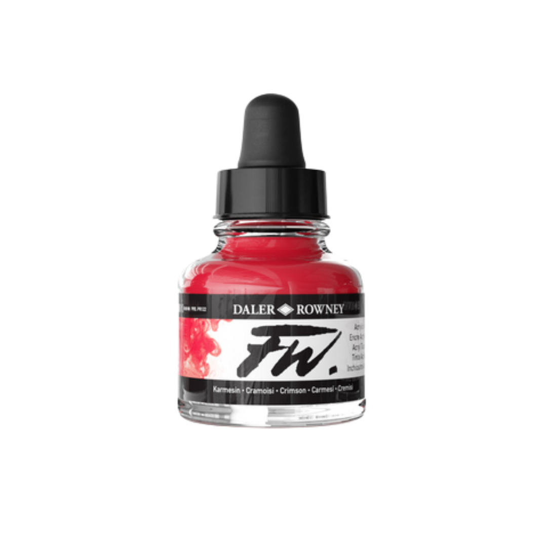 FW Liquid Acrylic Ink 1oz - Crimson