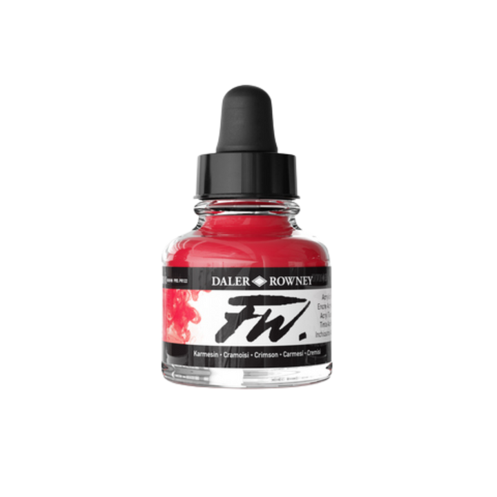 FW Liquid Acrylic Ink 1oz - Crimson