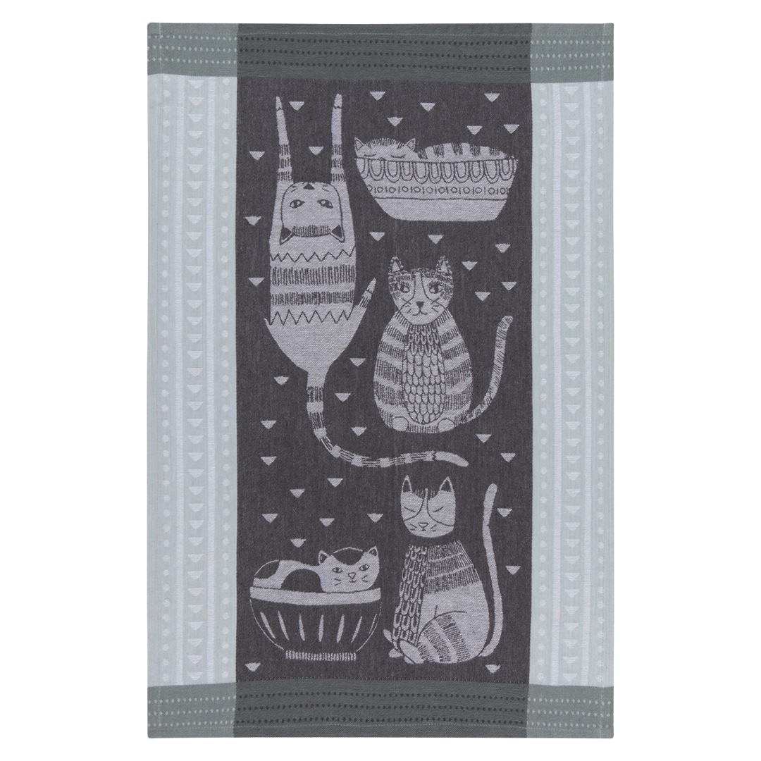 Purr Party Jacquard Dishtowel