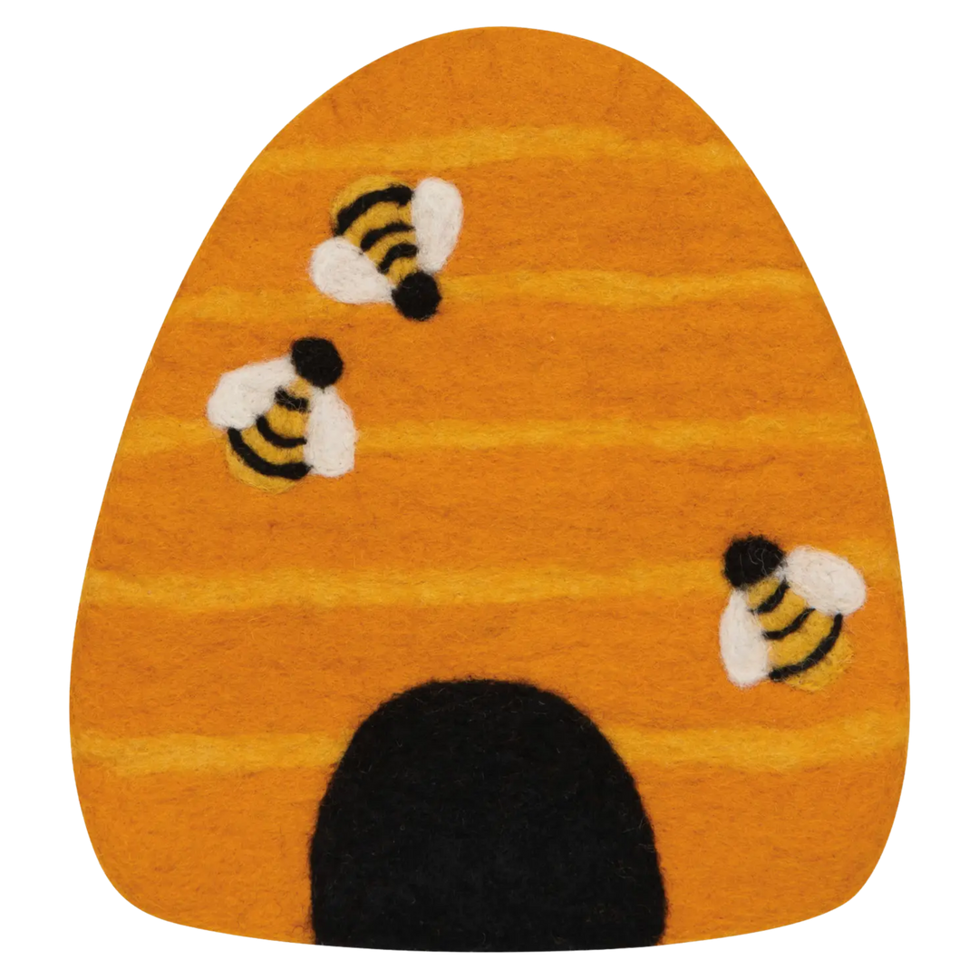 Bumblebee Felt Wool Trivet