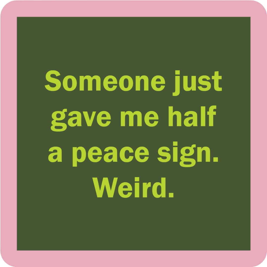 Coaster Peace Sign