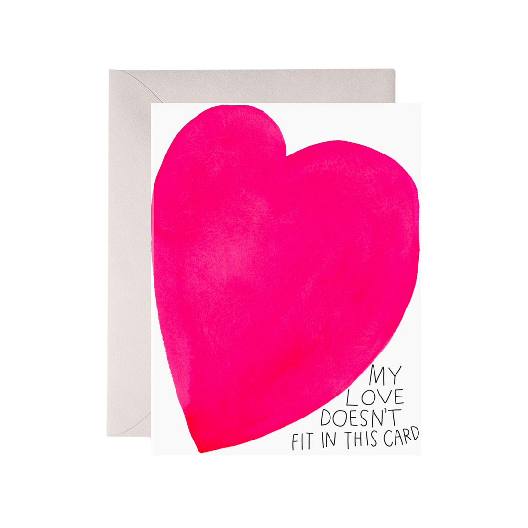 Squeezed Heart Card