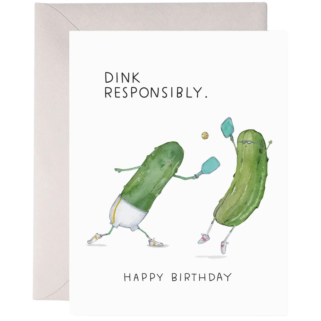 Pickleball Bday | Pickle Birthday Greeting Card