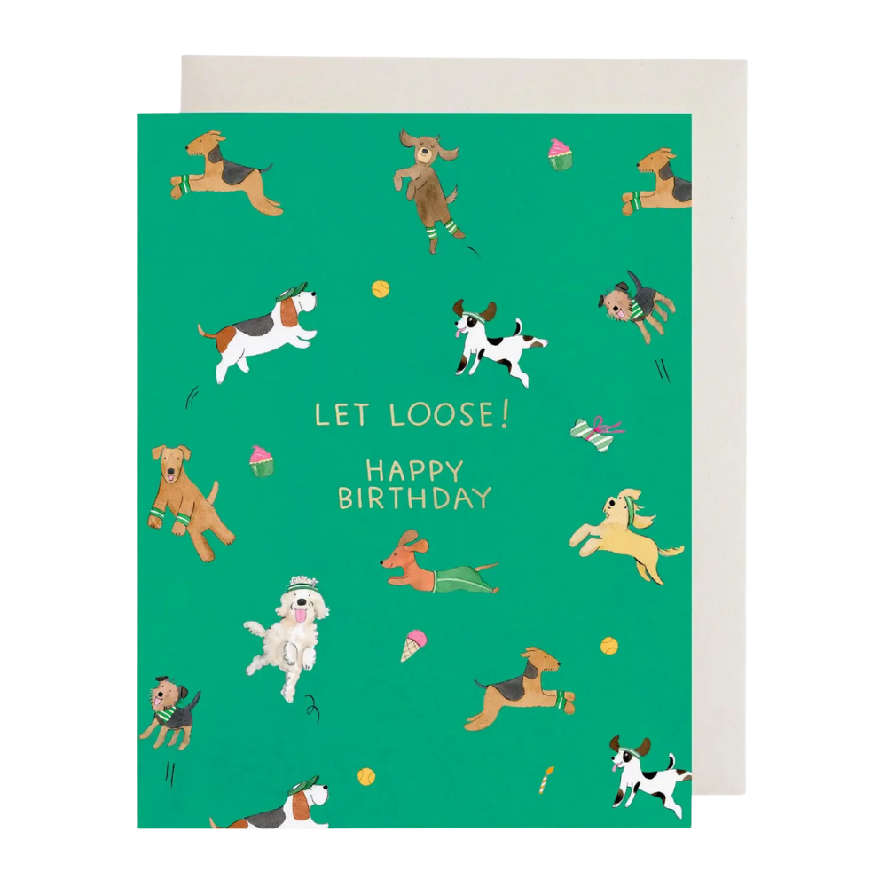 Off Leash Birthday Card