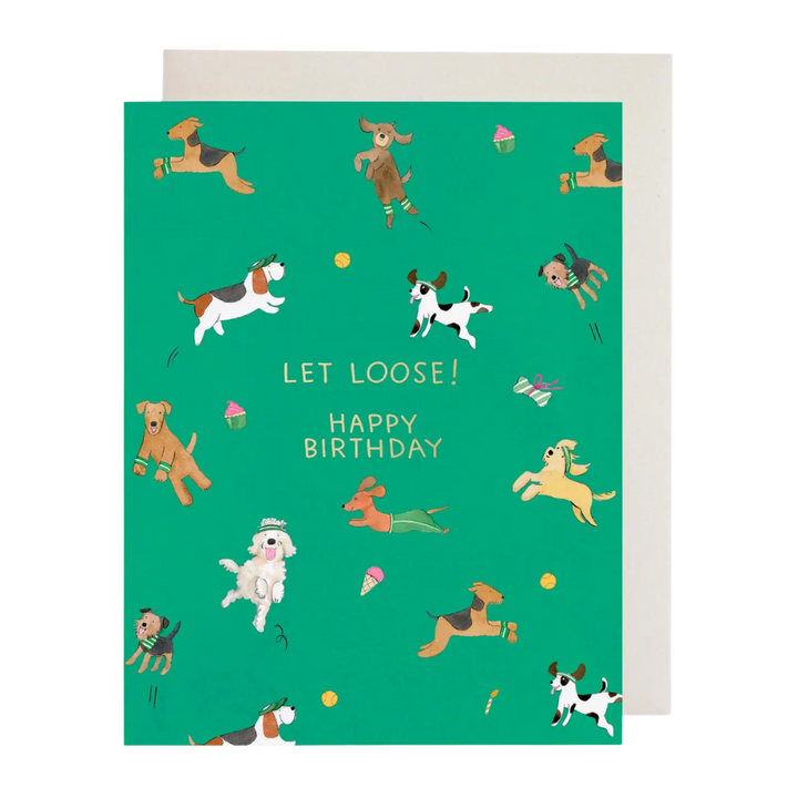 Off Leash Birthday Card