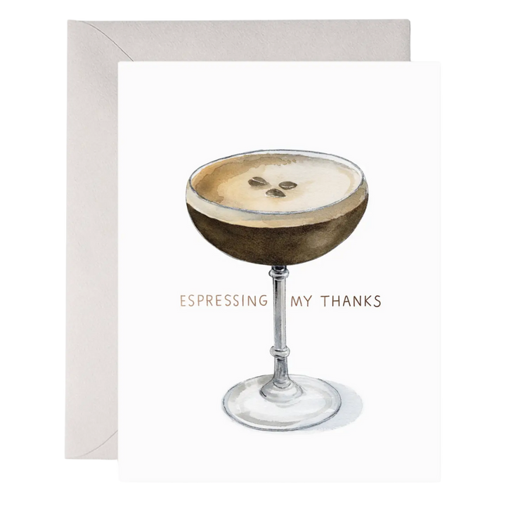Espresso Thanks Thank You Card