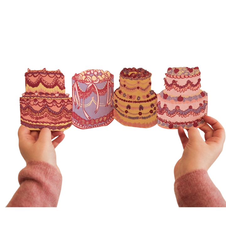 Birthday Cake Concertina Greeting Card