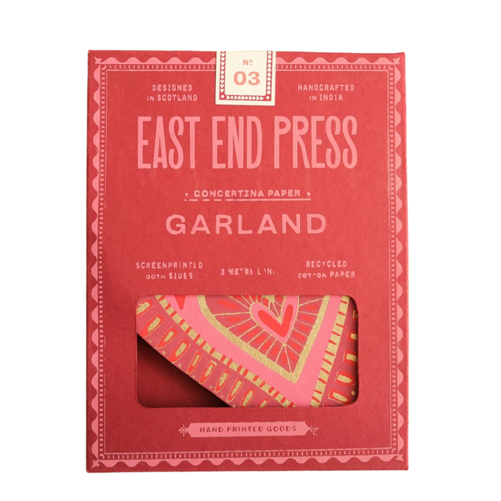 Hearts Concertina Garland