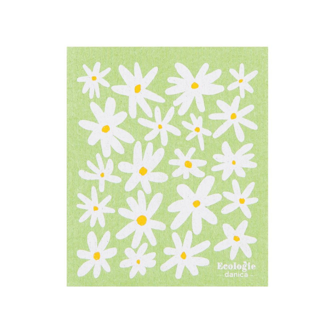 Daisies Swedish Dishcloth