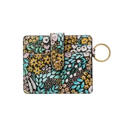 Black Floral Wallet