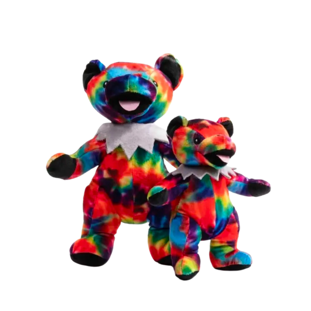 Grateful Dead Tie Dye Dancing Bear Plush Dog Toy-Large