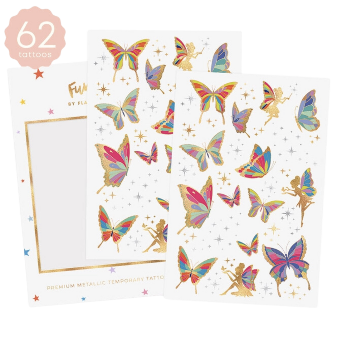 Butterfly Garden | Kids Butterfly Party Temporary Tattoos