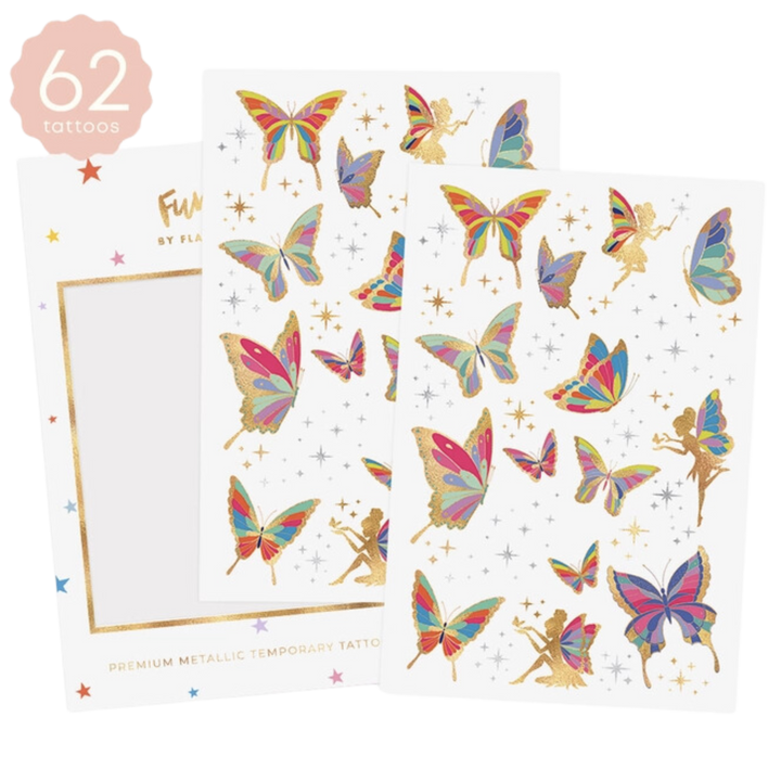 Butterfly Garden | Kids Butterfly Party Temporary Tattoos