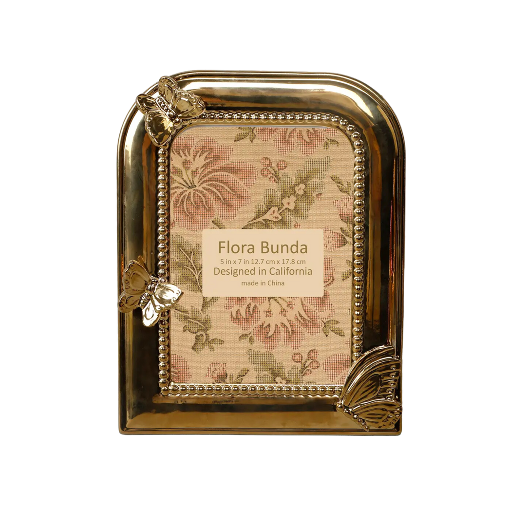 5x7 Butterfly Ceramic Frame