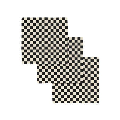 Checkered Luxe Washcloth Set