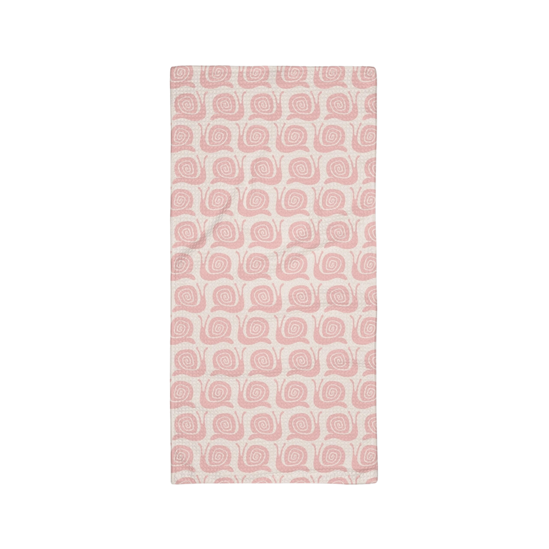 Pink Snail Party Bar Towel