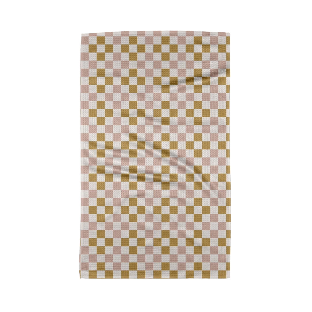 Spring Checkers Tea Towel
