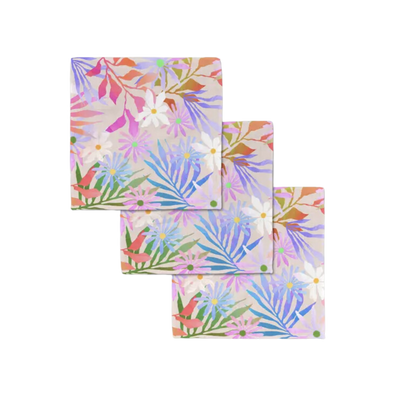 Bold Blossoms Luxe Washcloth Set