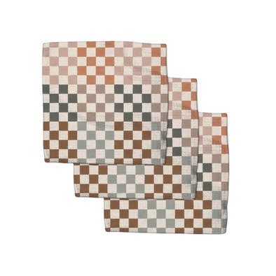 Autumn Checkers Dishcloth Set