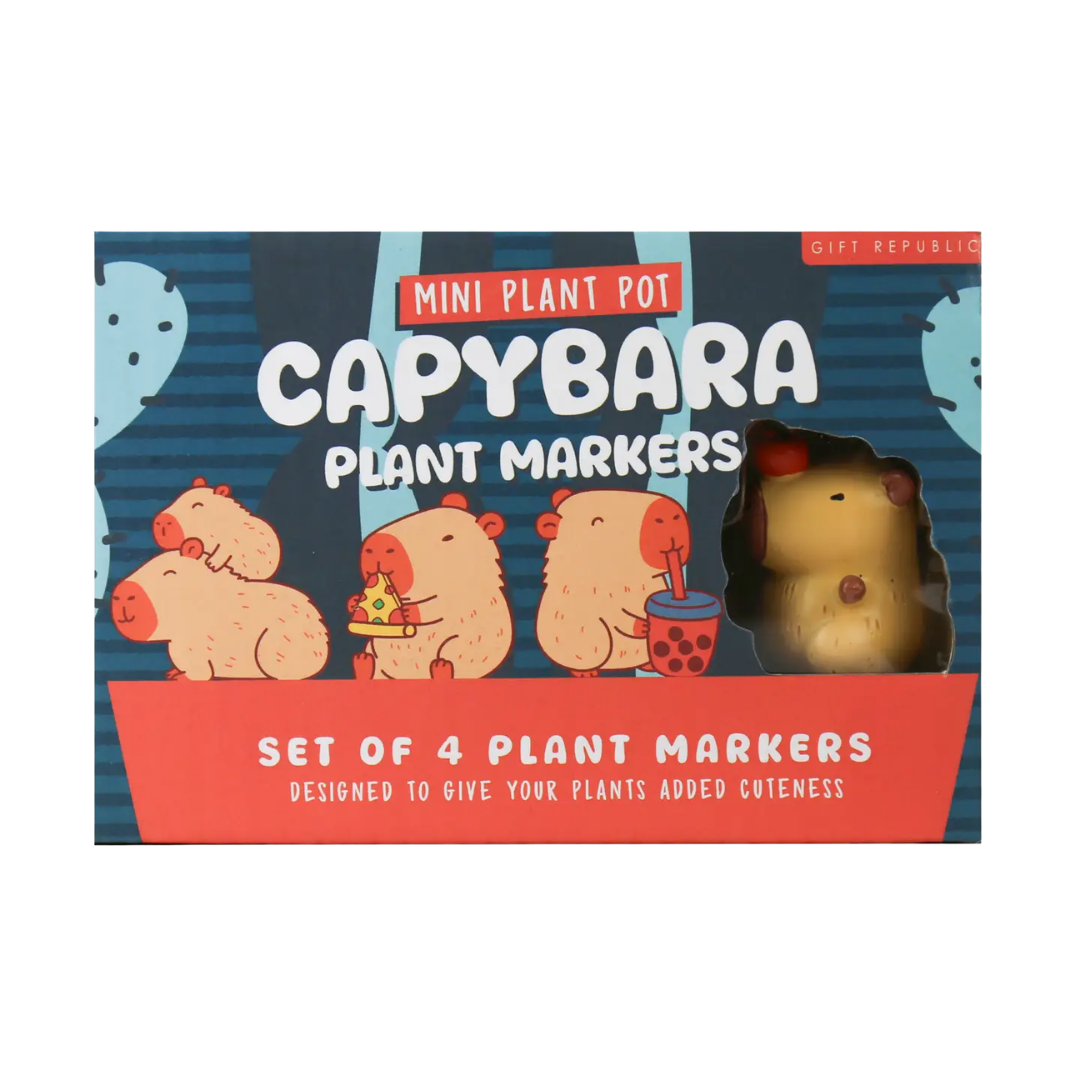 Capybara Plant Markers