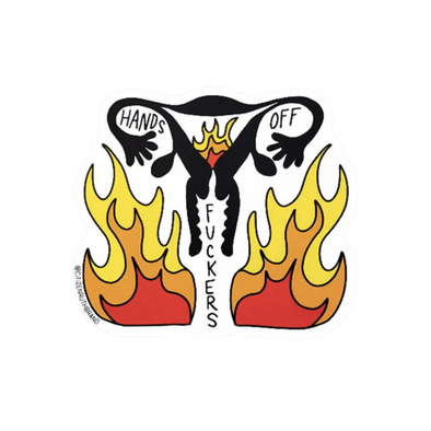 Hands off! Uterus Sticker