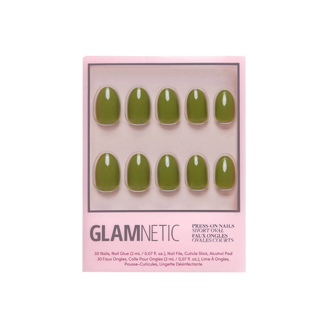 Moss Green Press-On Nails