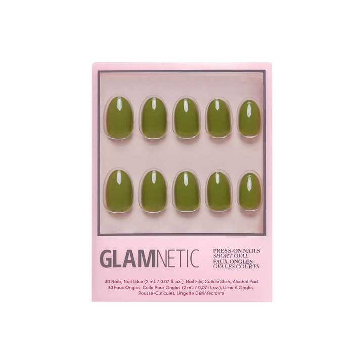Moss Green Press-On Nails