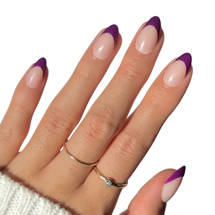 Plum Press-On Nails