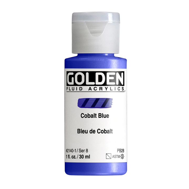 Golden Fluid Acrylic Paint 1oz - Cobalt Blue