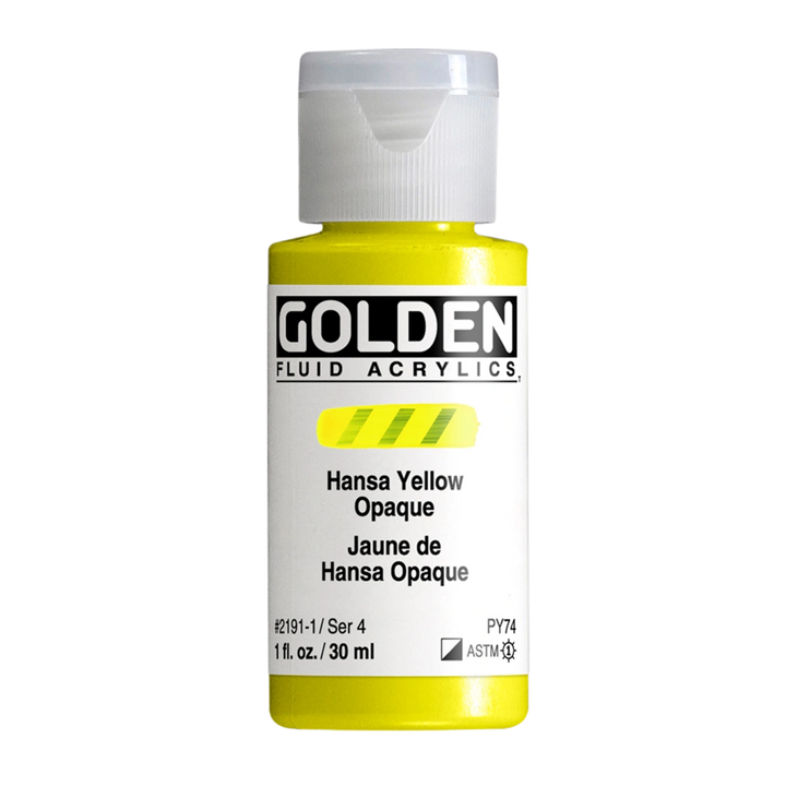 Golden Fluid Acrylic Paint 1oz - Hansa Yellow Opaque
