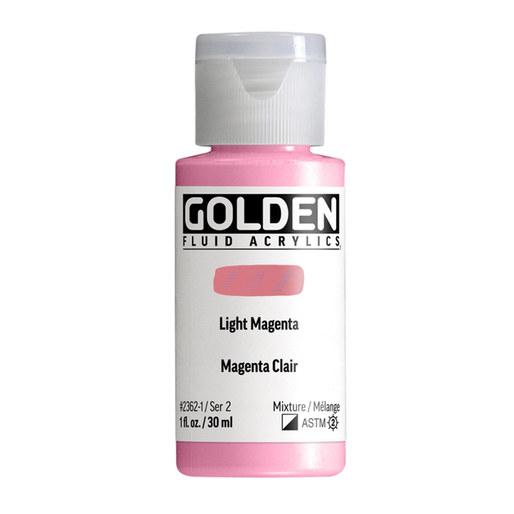 Golden Fluid Acrylic Paint 1oz - Light Magenta