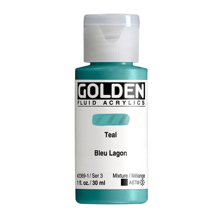 Golden Fluid Acrylic Paint 1oz - Teal