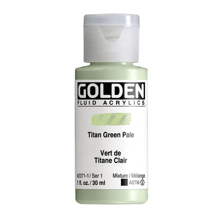 Golden Fluid Acrylic Paint 1oz - Titan Green Pale
