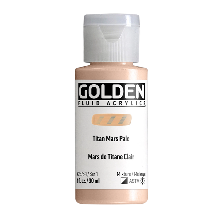 Golden Fluid Acrylic Paint 1oz - Titan Mars Pale