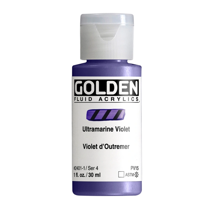 Golden Fluid Acrylic Paint 1oz - Ultramarine Violet