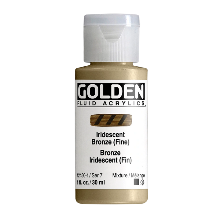 Golden Fluid Acrylic Paint 1oz - Iridescent Bronze (Fine)
