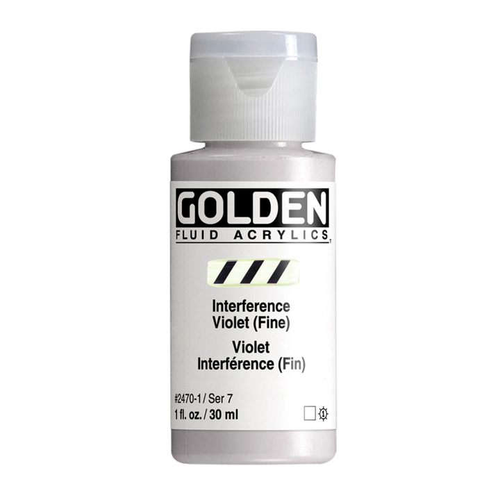 Golden Fluid Acrylic Paint 1oz - Interference Violet (Fine)