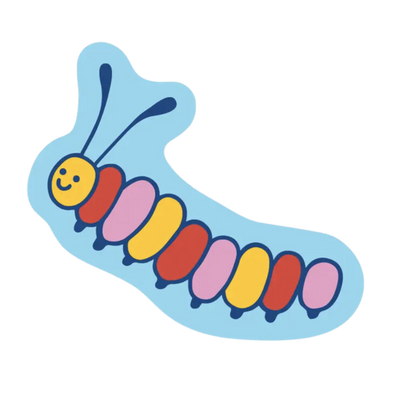 Caterpillar Sticker