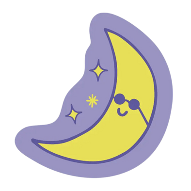 Cool Moon Sticker